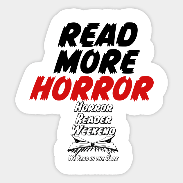 Read More Horror logo Sticker by Horror Reader Weekend